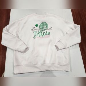 Wilo The Label White Tennis Club Sweater Sweatshirt